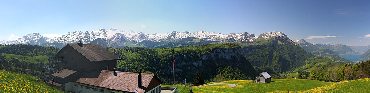 Berghauspanorama Sommer